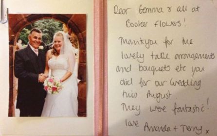 Wedding Flowers Liverpool, Merseyside, Bridal Florist,  Booker Flowers and Gifts, Booker Weddings | Amanda & Terry